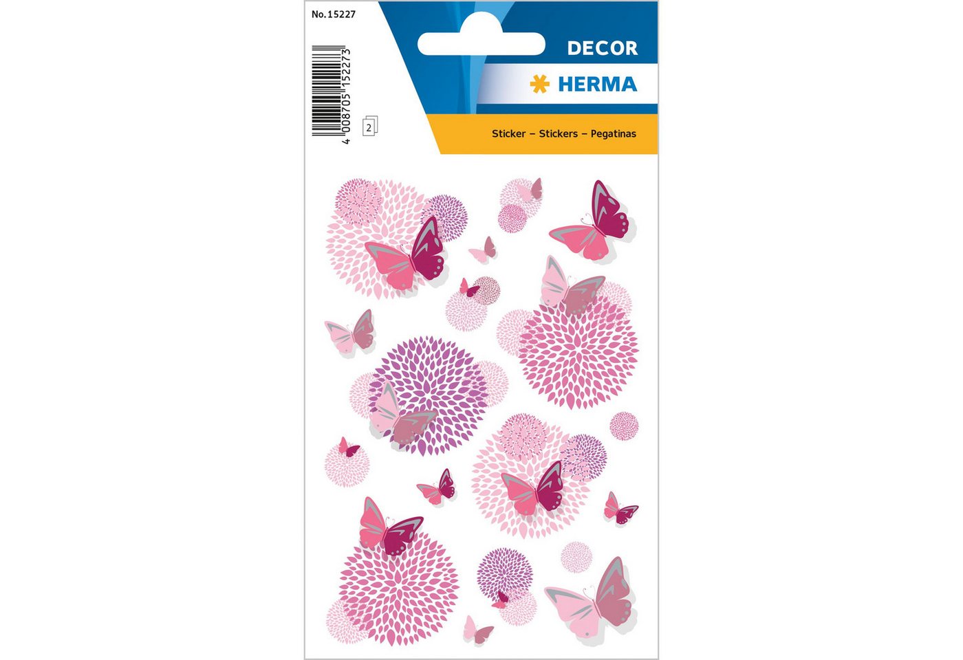 HERMA Sticker Herma Sticker DECOR Blumen Schmetterlingsblume Silberprägung 2 Bl HERMA Sticker Herma Sticker DECOR Blumen Schmetterlingsblume Silberprägung 2 Bl von HERMA