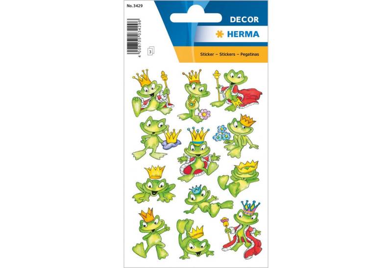HERMA Sticker Herma Sticker DECOR Froschkönig 3 Bl von HERMA