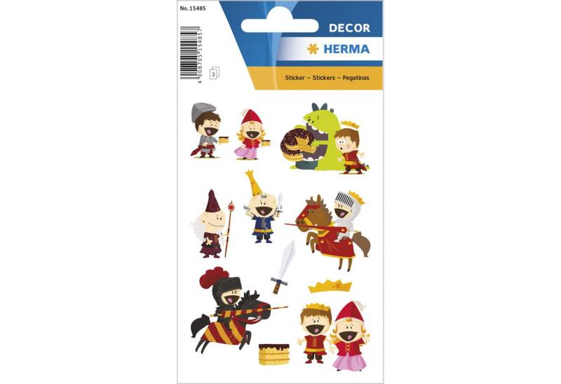 HERMA Sticker Herma Sticker DECOR Kleiner Ritter 3 Bl von HERMA