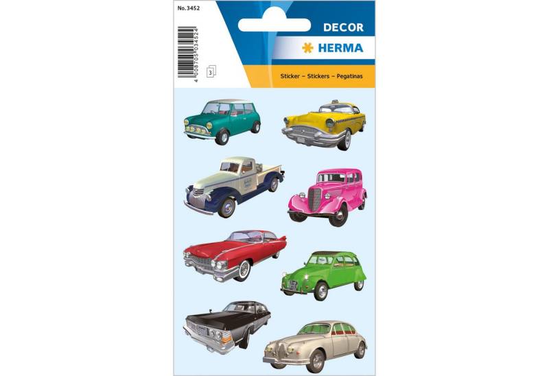 HERMA Sticker Herma Sticker DECOR Nostalgieautos 3 Bl von HERMA