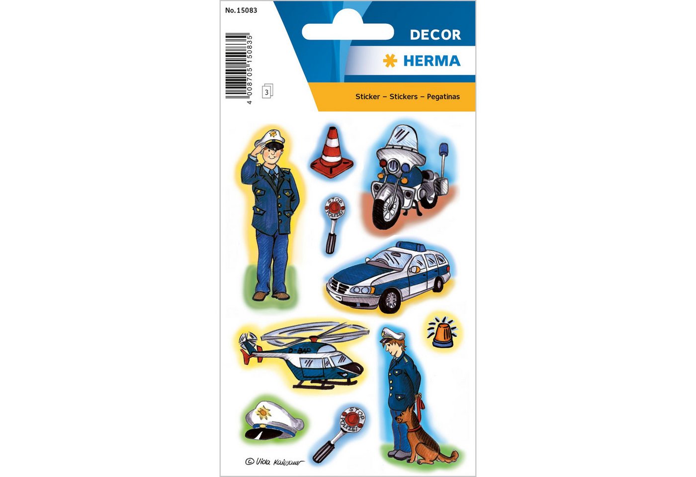HERMA Sticker Herma Sticker DECOR Polizei 3 Bl HERMA Sticker Herma Sticker DECOR Polizei 3 Bl von HERMA