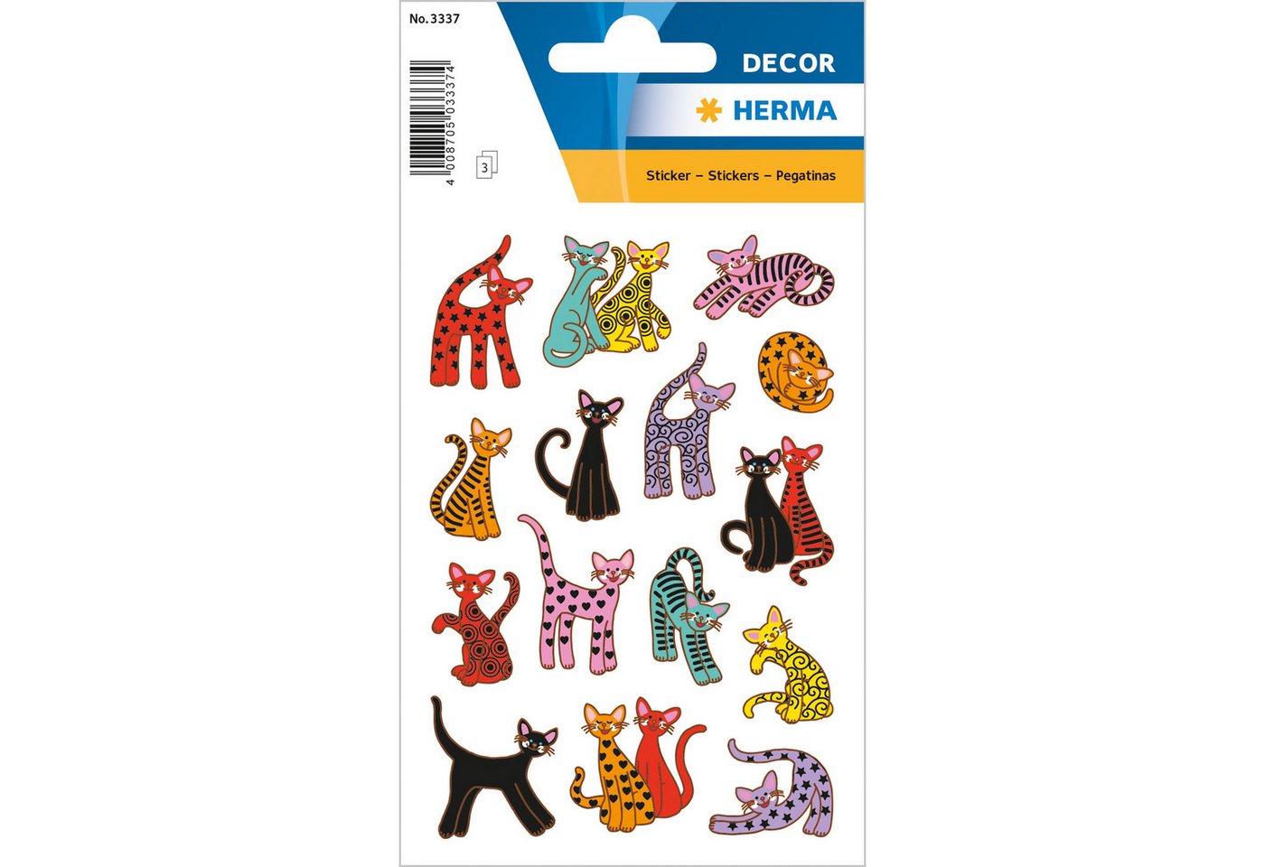 HERMA Sticker Herma Sticker DECOR Tiere Abstrakte Katzen 3 Bl HERMA Sticker Herma Sticker DECOR Tiere Abstrakte Katzen 3 Bl von HERMA