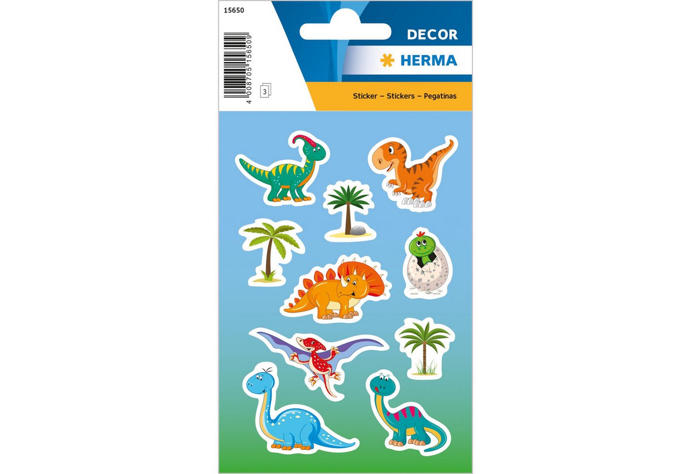 HERMA Sticker Herma Sticker DECOR Tiere Dinokinder 3 Bl HERMA Sticker Herma Sticker DECOR Tiere Dinokinder 3 Bl von HERMA