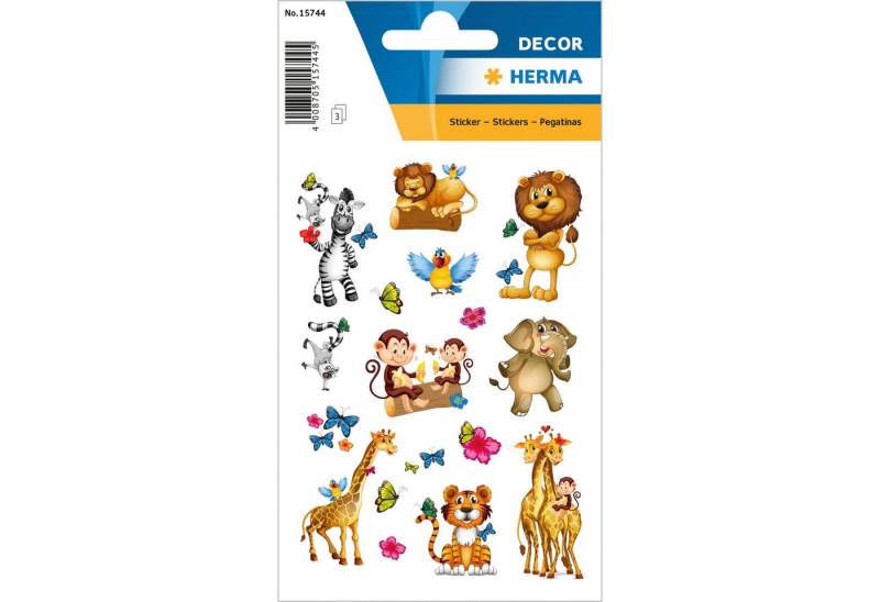 HERMA Sticker Herma Sticker DECOR Tiere Dschungel 1 Bl von HERMA