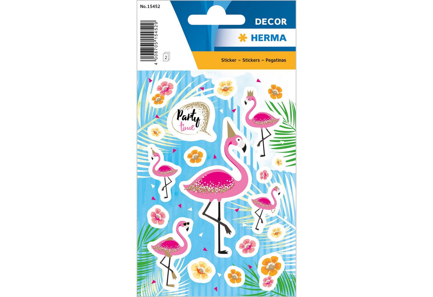 HERMA Sticker Herma Sticker DECOR Tiere Flamingo Party Time beglimmert 2 Bl HERMA Sticker Herma Sticker DECOR Tiere Flamingo Party Time beglimmert 2 Bl von HERMA