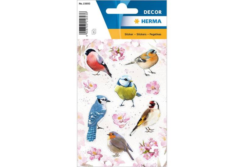 HERMA Sticker Herma Sticker DECOR Tiere Heimatvögel 3 Bl von HERMA