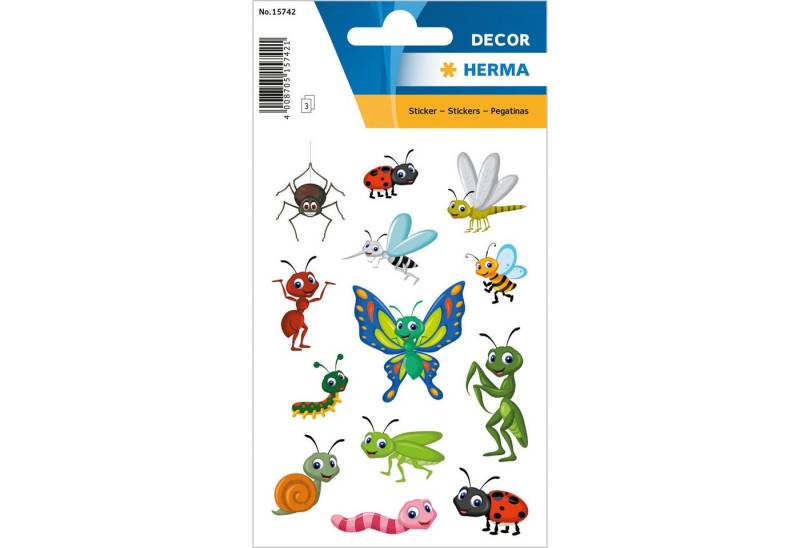 HERMA Sticker Herma Sticker DECOR Tiere Kleine Krabbeltiere 1 Bl von HERMA
