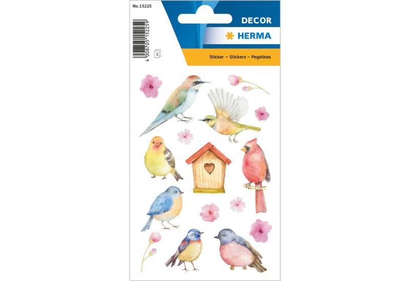 HERMA Sticker Herma Sticker DECOR Tiere Singvögel 3 Bl von HERMA
