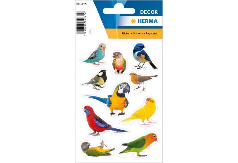HERMA Sticker Herma Sticker DECOR Tiere Vögel 3 Bl von HERMA