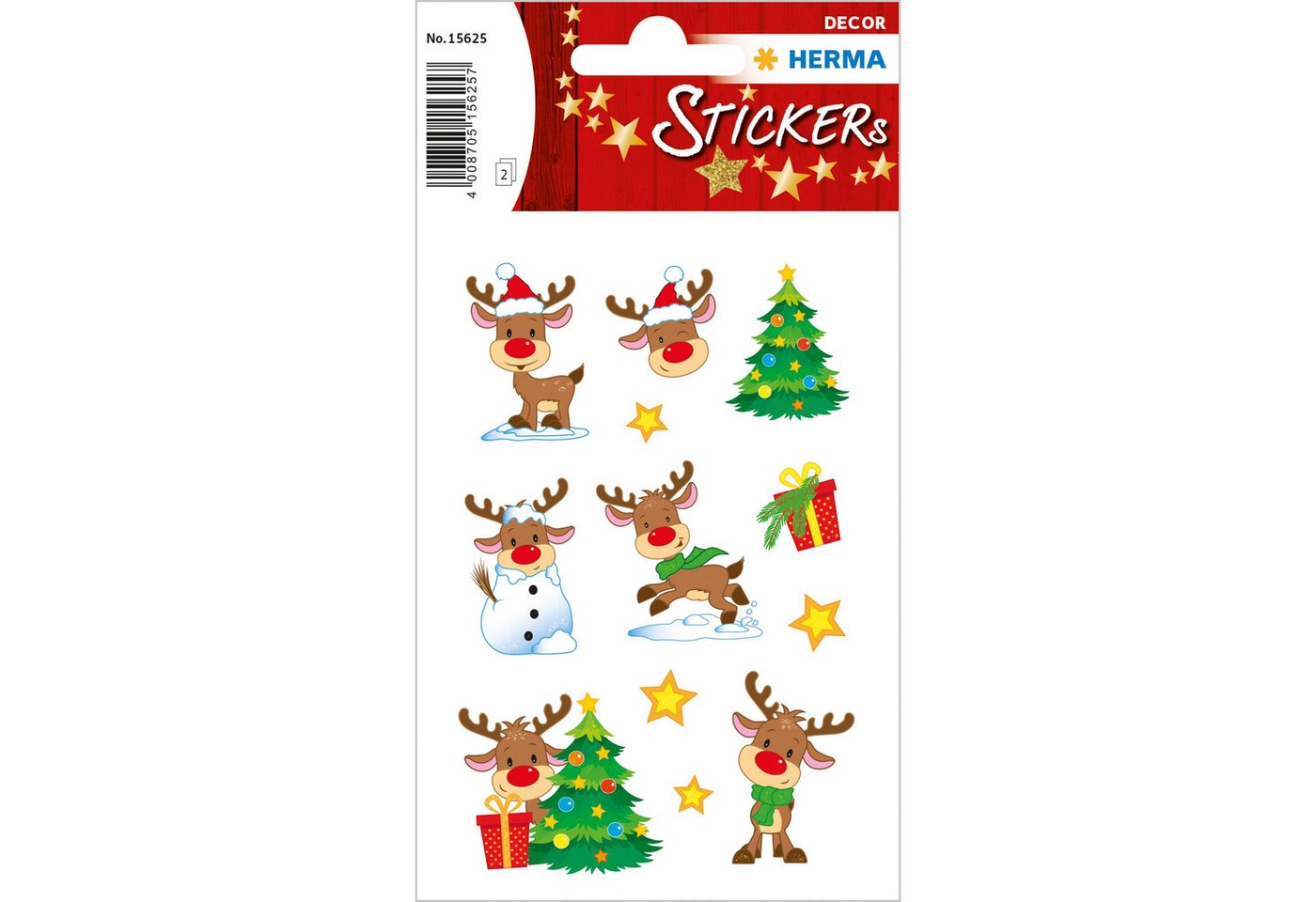 HERMA Sticker Herma Sticker DECOR Weihnachten Little Rudolph 2 Bl von HERMA