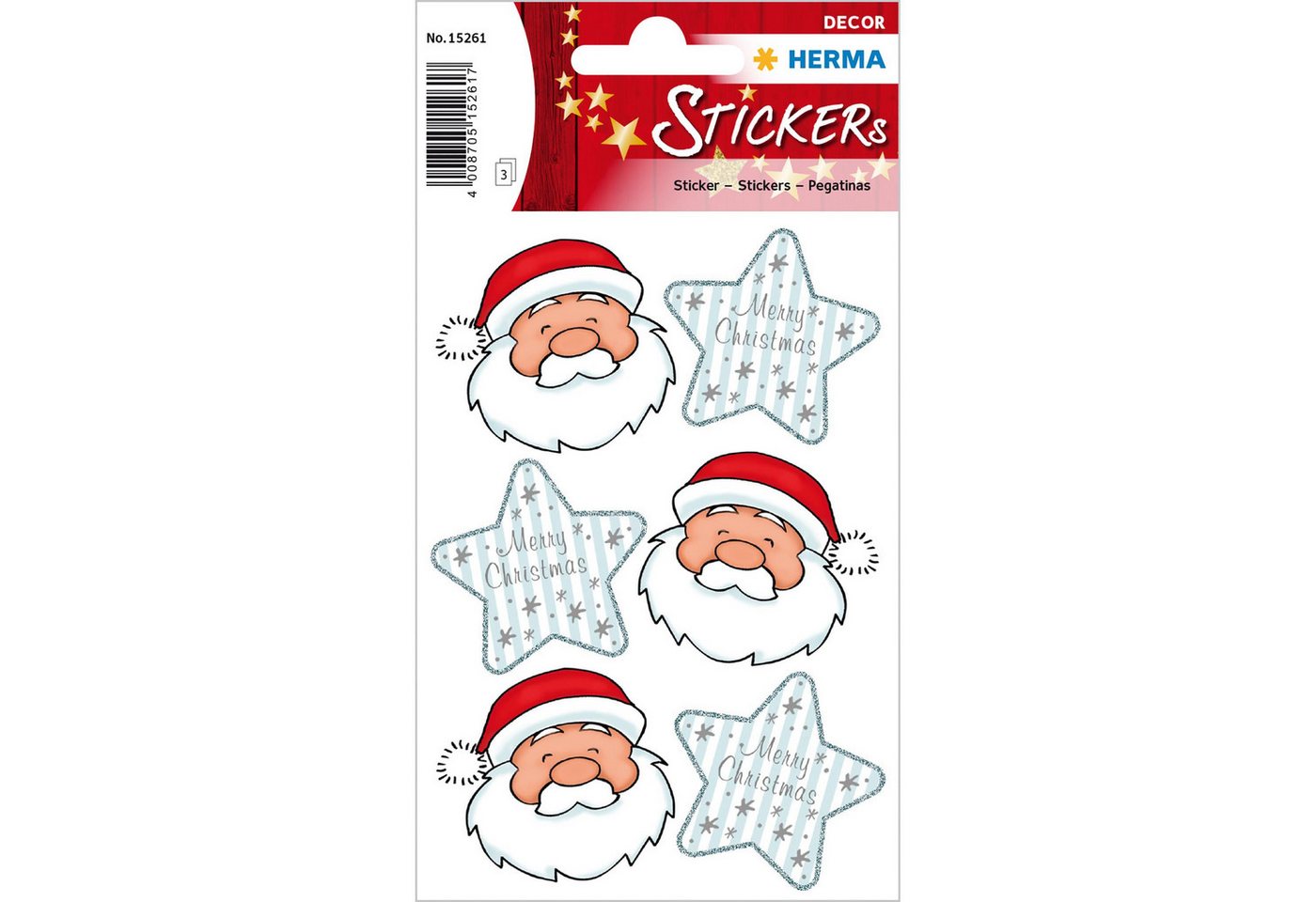 HERMA Sticker Herma Sticker DECOR Weihnachten Nikolausgruss 3 Bl von HERMA