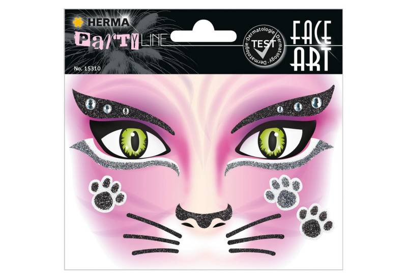 HERMA Sticker Herma Sticker FACE ART Cat 1 Bl von HERMA