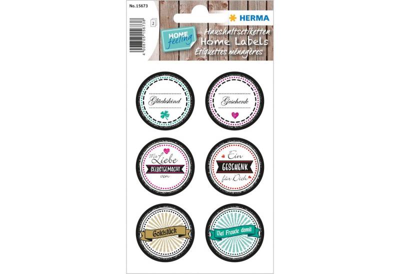 HERMA Sticker Herma Sticker HOME Glückskind beglimmert 2 Bl von HERMA