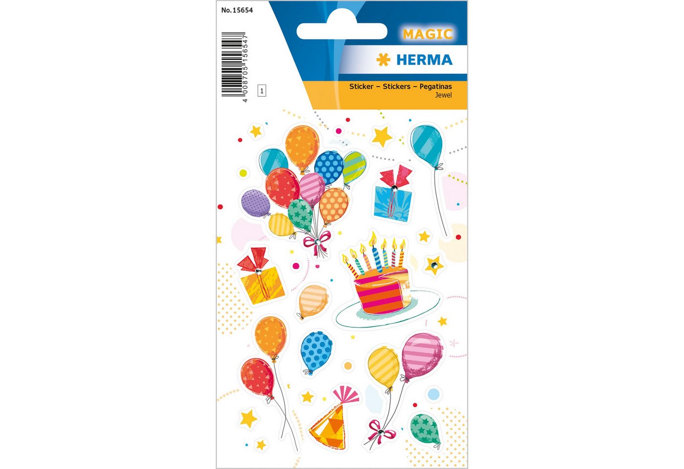 HERMA Sticker Herma Sticker MAGIC Birthday Party Jewel 1 Bl HERMA Sticker Herma Sticker MAGIC Birthday Party Jewel 1 Bl von HERMA
