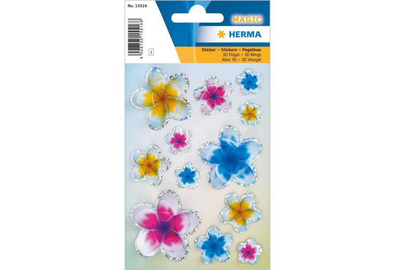 HERMA Sticker Herma Sticker MAGIC Blumen Sommerblüten 3D 1 Bl von HERMA
