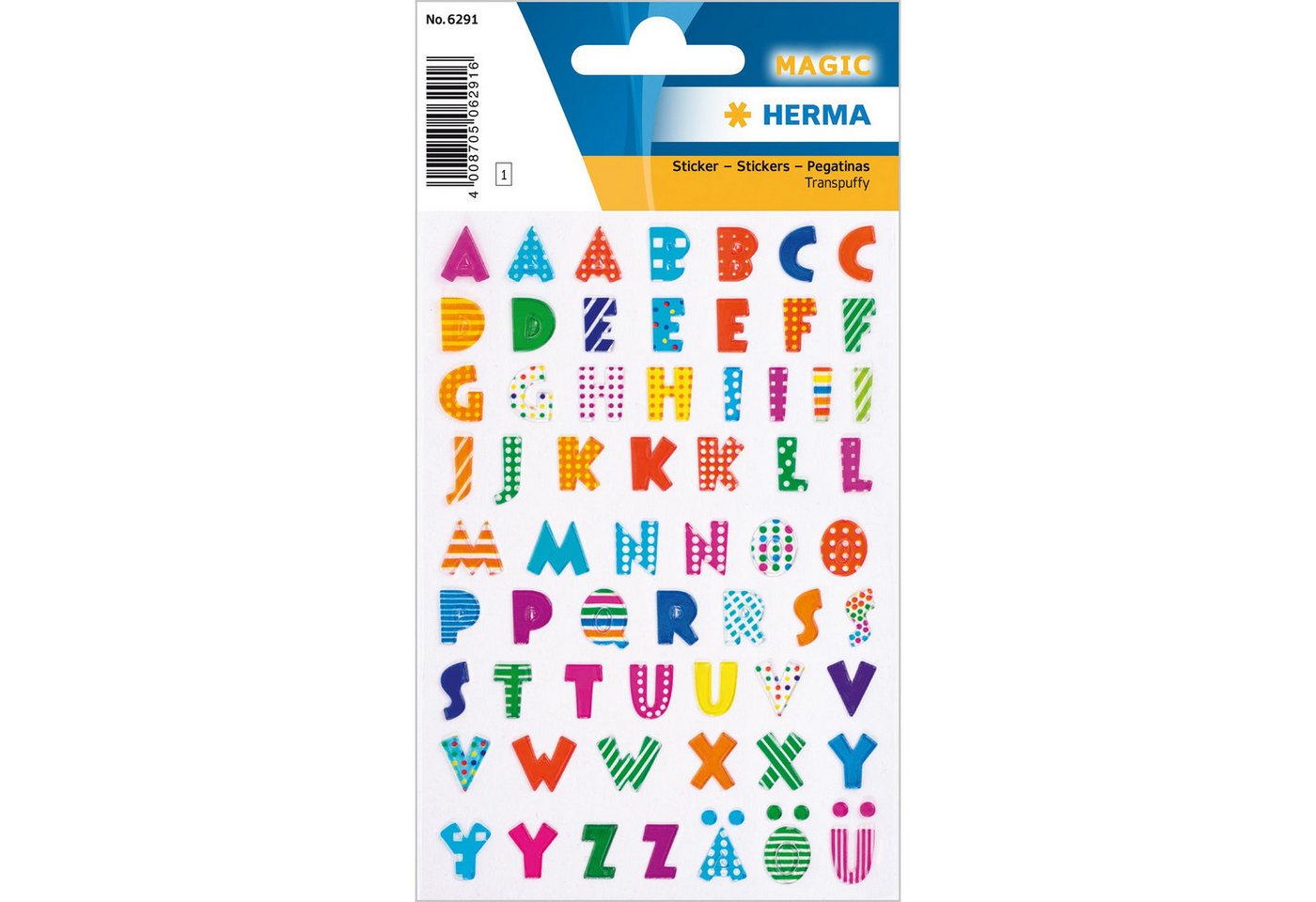 HERMA Sticker Herma Sticker MAGIC Buchstaben Transpuffy 1 Bl HERMA Sticker Herma Sticker MAGIC Buchstaben Transpuffy 1 Bl von HERMA