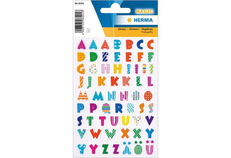 HERMA Sticker Herma Sticker MAGIC Buchstaben Transpuffy 1 Bl von HERMA