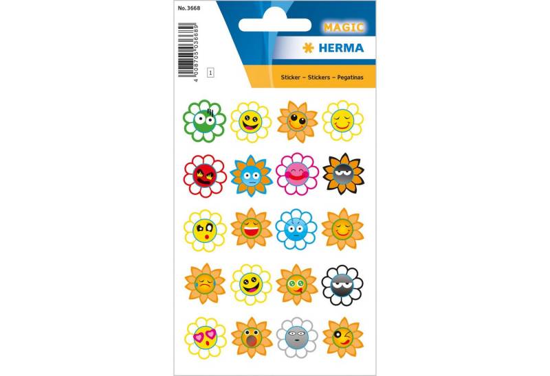 HERMA Sticker Herma Sticker MAGIC Crazy Suns Transpuffy 1 Bl von HERMA