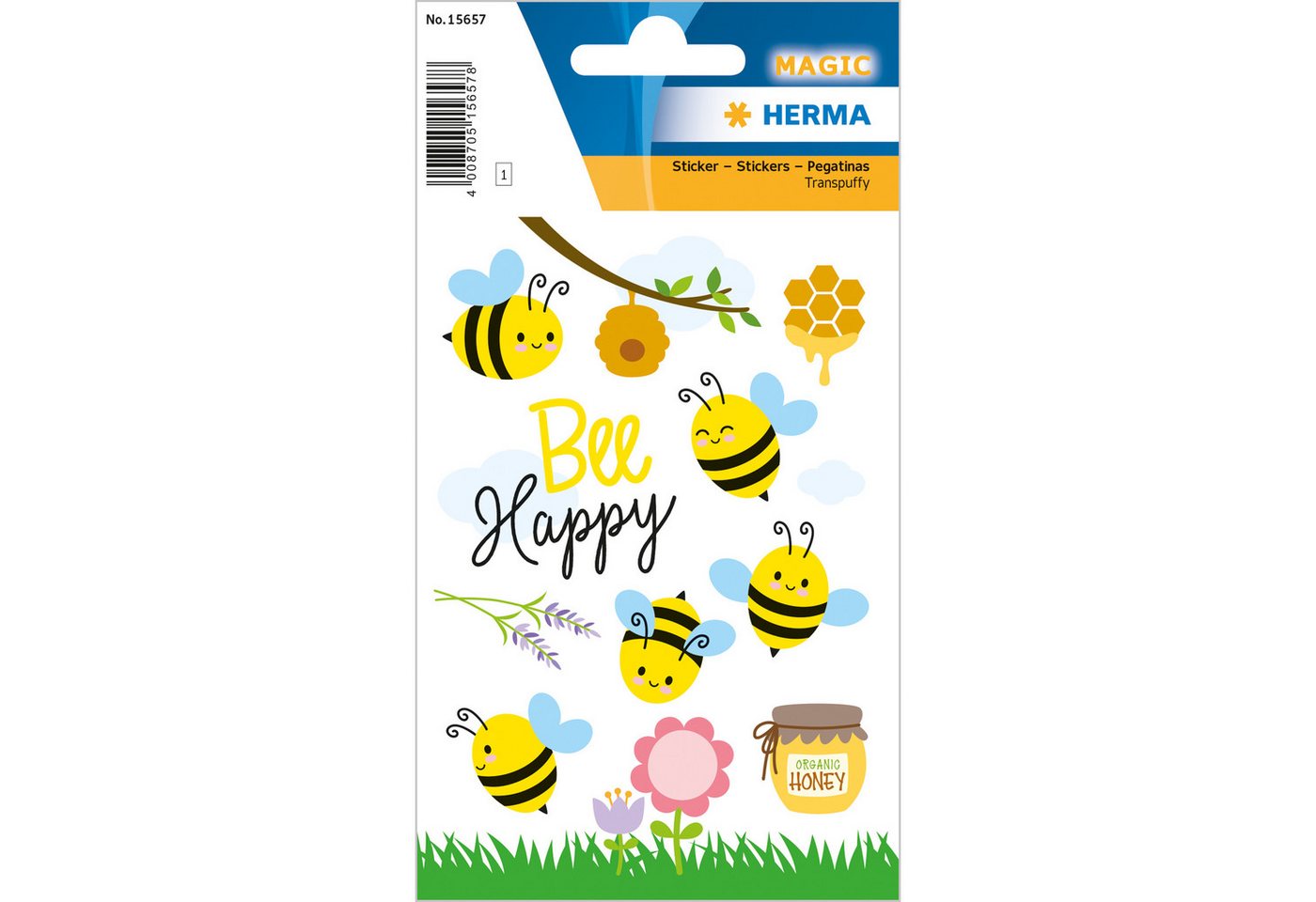 HERMA Sticker Herma Sticker MAGIC Cute Bees Transpuffy 1 Bl HERMA Sticker Herma Sticker MAGIC Cute Bees Transpuffy 1 Bl von HERMA