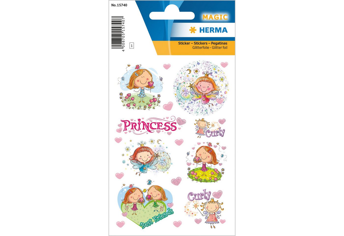 HERMA Sticker Herma Sticker MAGIC Prinzessin Curly beglimmert 1 Bl HERMA Sticker Herma Sticker MAGIC Prinzessin Curly beglimmert 1 Bl von HERMA
