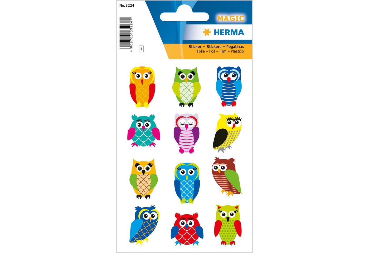 HERMA Sticker Herma Sticker MAGIC Tiere Eulen glittery 1 Bl HERMA Sticker Herma Sticker MAGIC Tiere Eulen glittery 1 Bl von HERMA