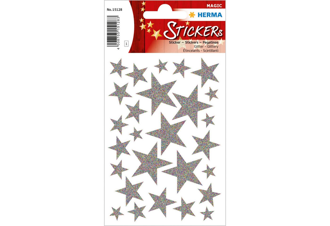 HERMA Sticker Herma Sticker MAGIC Weihnachten Sterne silber glittery 1 Bl HERMA Sticker Herma Sticker MAGIC Weihnachten Sterne silber glittery 1 Bl von HERMA