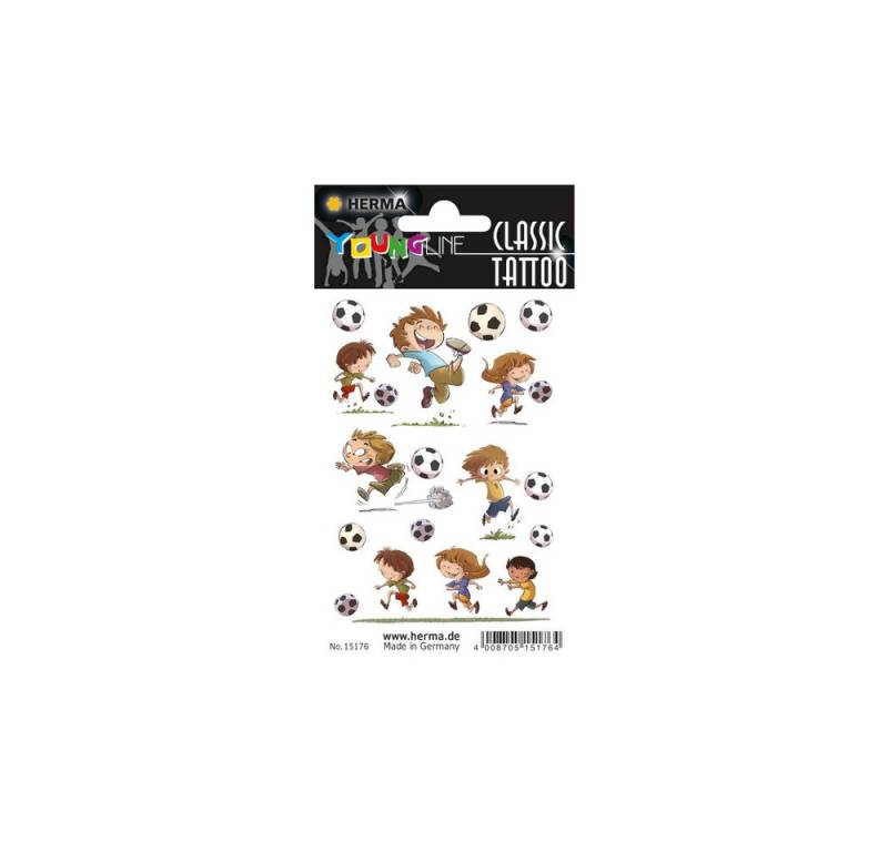 HERMA Sticker Kindertattoos - Fußball von HERMA