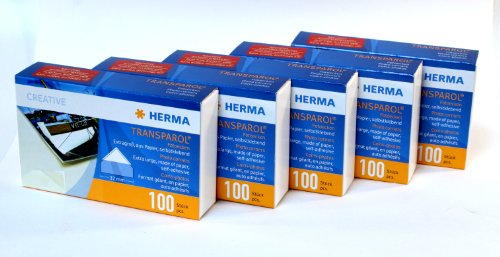 Herma Transparol Foto-Ecken, 37 mm, 5er-Pack von HERMA