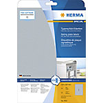HERMA Typenschild-Etiketten 4593 Silber Rechteckig DIN A4 210 x 297 mm 10 Blatt à 1 Etikett von HERMA