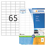 HERMA Universal-Etiketten 4606 Weiß DIN A4 38,1 x 21,2 mm 200 Blatt à 65 Etiketten von HERMA