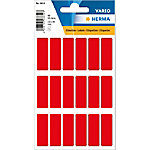 HERMA Vielzwecketiketten 3652 Rot 12 x 34 mm 5 Blatt à 18 Etiketten von HERMA