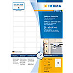 HERMA Wassserfeste Etiketten 9536 Weiß DIN A4 45,7 x 21,2 mm 40 Blatt à 48 Etiketten von HERMA