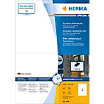 HERMA Wassserfeste Etiketten 9541 Weiß DIN A4 210 x 148 mm 40 Blatt à 2 Etiketten von HERMA