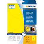 HERMA Wetterfeste Etiketten 8035 Gelb Ø13 mm 25 Blatt à 6 Etiketten von HERMA