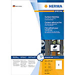 HERMA Wetterfeste Etiketten 9501 Mattes Weiß Rechteckig 50 Etiketten pro Packung von HERMA
