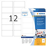 HERMA Wiederablösbare Etiketten 10010 Weiß Rechteckig 300 Etiketten pro Packung von HERMA