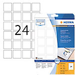 HERMA Wiederablösbare Etiketten 10108 Weiß Quadratisch 600 Etiketten pro Packung von HERMA