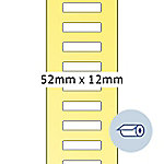 Herma 4065 Authentic Kleine Namensschildetiketten Selbstklebend Weiß 12 x 52 mm 5000 Labels von HERMA