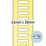 Herma 4066 ThermotransferetikettenSelbstklebend Weiß 20 x 52 mm 5000 Etiketten von HERMA