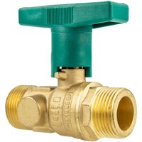 Hermann Schmidt - uniwater Trinkwasser-Kugelhahn mit ISO-T-Griff beids. Außengewinde g 1 1/2 Zoll (dn 32) Typ 1443 von HERMANN SCHMIDT