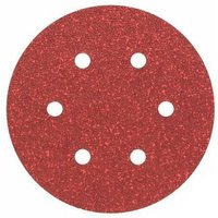 Papierscheibe Klettband starr VC153 6 Löcher HERMES - Ø150 - G.80 - EB27 - 6121095 von HERMES ABRASIFS