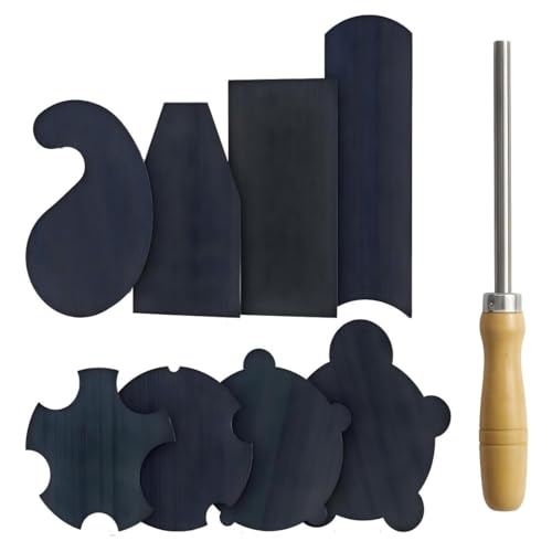 Schrankschaber (1 Brenner + 2 Rechteck + 1 gebogen + 1 Schwanenhals + 2 konkav + 2 konvex) von HERMIT TOOLS