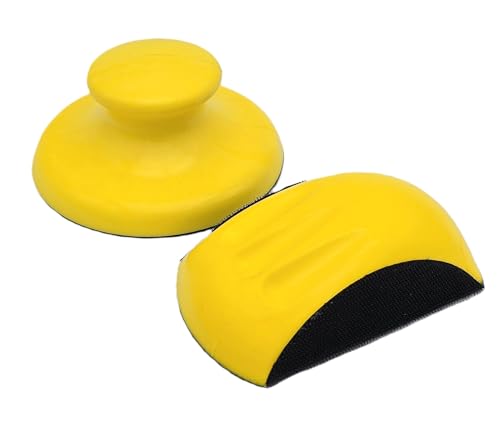 HERO Schleifklotz 2 Stück Schleifblock 150mm Klett Handschleifer Handschleifblock 5 zoll Schleifklotz für DIY Holzarbeit Basteln und Möbelrestaurierung für Polish Schleifscheiben Schleifpapierblock von HERO PROFIWERKZEUG