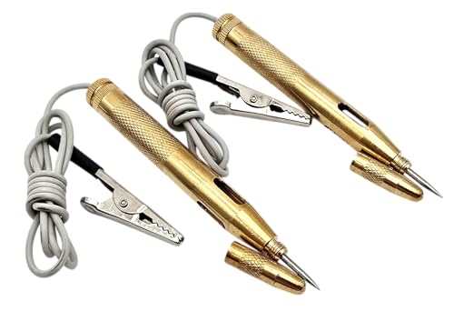 HERO Spannungsprüfer Prüflampe 2 Stück KFZ Stromprüfer mit Krokodilklemme 6V 12V 24V Strom Test Lampe Leuchte Kontrolllampe Phasenprüfer Spannungstester Stromtester Durchgangsprüfer Autolichtprüfer HERO Spannungsprüfer Prüflampe 2 Stück KFZ Stromprüfer mit Krokodilklemme 6V 12V 24V Strom Test Lampe Leuchte Kontrolllampe Phasenprüfer Spannungstester Stromtester Durchgangsprüfer Autolichtprüfer von HERO PROFIWERKZEUG