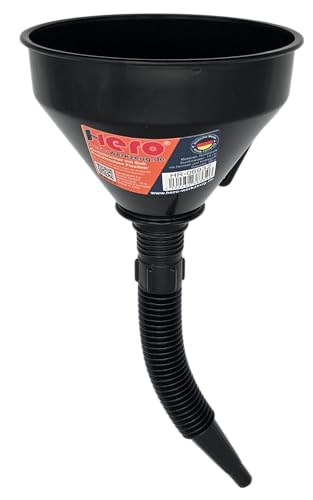 HERO Trichter mit flexiblem Schlauch Einfülltrichter mit Sieb Öltrichter Universal flexibel Kunststoff Kraftstofftrichter Tanktrichter Benzintrichter Abfülltrichter Mehrzwecktrichter Diesel Kraftstoff HERO Trichter mit flexiblem Schlauch Einfülltrichter mit Sieb Öltrichter Universal flexibel Kunststoff Kraftstofftrichter Tanktrichter Benzintrichter Abfülltrichter Mehrzwecktrichter Diesel Kraftstoff von HERO PROFIWERKZEUG