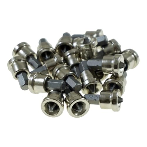 HERO Trockenbau Bits 20 Stück Trockenbaubit Bit Set PH2 Tiefenanschlag Rigipsplatten Gipskarton Fermacell Schnellbauschrauben Satz Schraubendreher Schraubenzieher Kreuzbit Kreuzbits Bitset Bitsatz von HERO PROFIWERKZEUG
