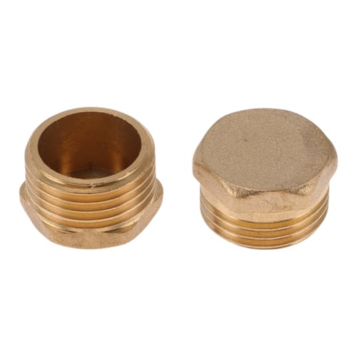 HEROFFIX Messing Rohrverschraubungen 1/2 Zoll Außengewinde Stecker 1,4 cm 2 Stück HEROFFIX Messing Rohrverschraubungen 1/2 Zoll Außengewinde Stecker 1,4 cm 2 Stück von HEROFFIX