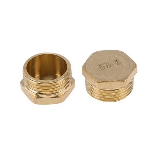 HEROFFIX Messing Rohrverschraubungen 3/4 Zoll Außengewinde Stecker 1,5 cm 2 Stück HEROFFIX Messing Rohrverschraubungen 3/4 Zoll Außengewinde Stecker 1,5 cm 2 Stück von HEROFFIX