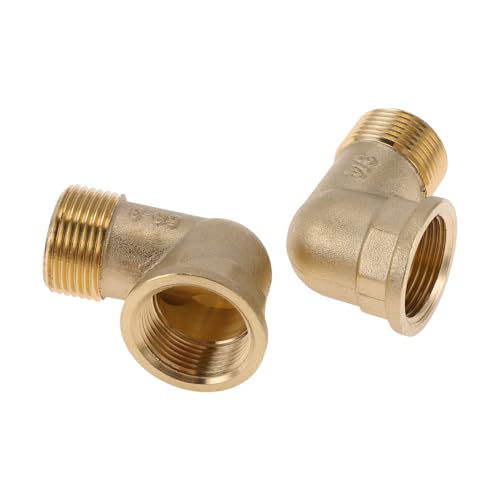 HEROFFIX Messing Rohrverschraubungen 3/4 Zoll Innengewinde x 3/4 Zoll Außengewinde Winkelstück 5,1 cm 2 Stück HEROFFIX Messing Rohrverschraubungen 3/4 Zoll Innengewinde x 3/4 Zoll Außengewinde Winkelstück 5,1 cm 2 Stück von HEROFFIX