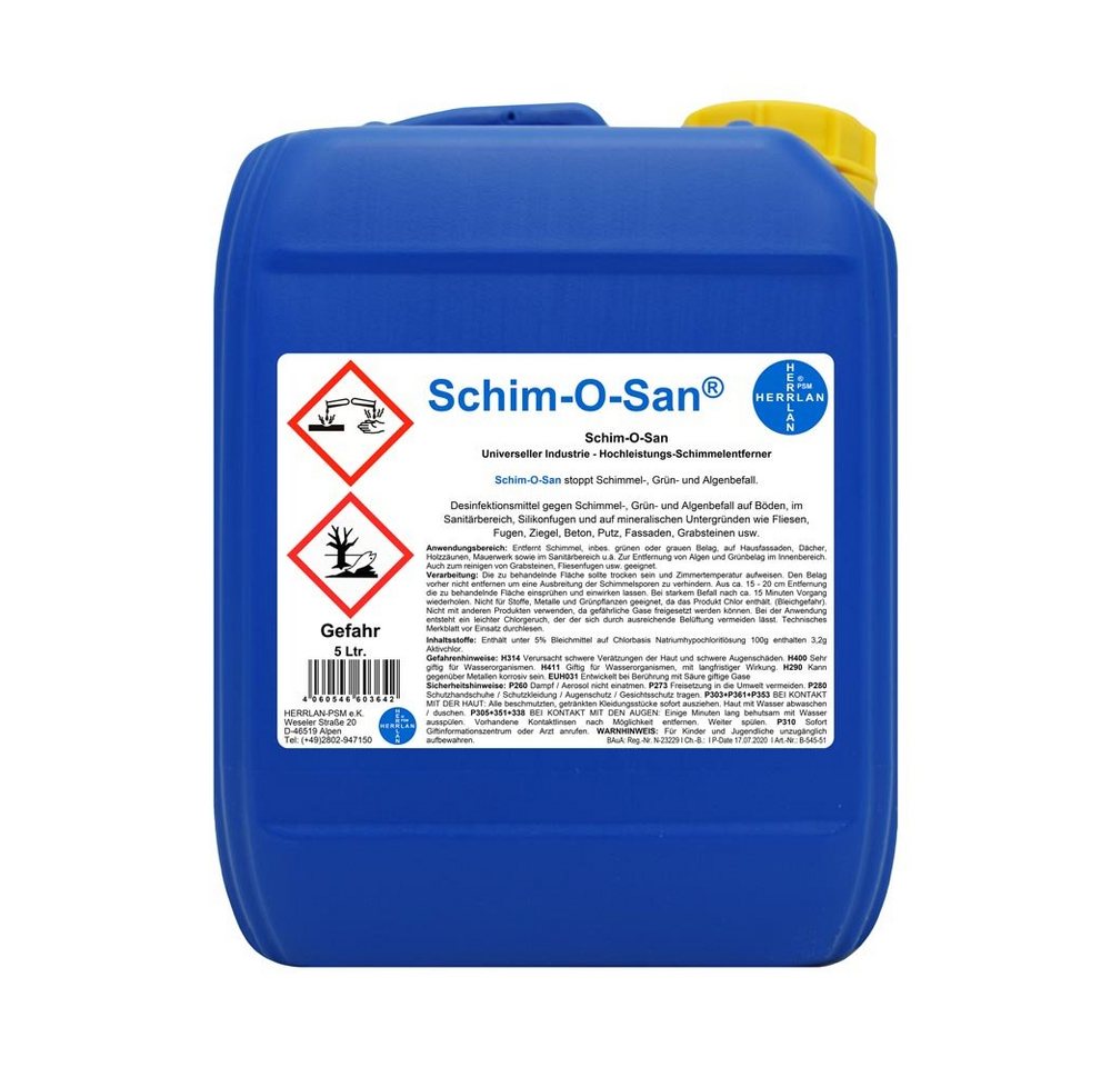 HERRLAN Schim-O-San I 5 Liter Kanister I Schimmelentferner von HERRLAN